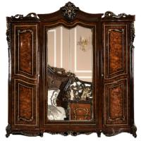 Шкаф 4-ств Джоконда корень дуба глянец. Фото №1