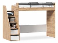 Кровать-чердак Урбан (правая Дуб Золотой/Белый). Фото №1