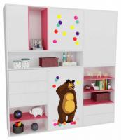 Шкаф комбинированный Маша и медведь Playtime. Фото №1