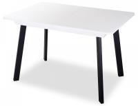 Стол кухонный  цвет каркаса белый, цвет столешницы закаленное стекло белого цвета фото Стол кухонный  цвет каркаса белый, цвет столешницы закаленное стекло белого цвета. Фото №1