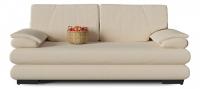 Диван прямой Фиджи Беж еврокнижка (эковелюр, Бежевый) 202/75/98. Фото №1