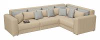 Диван угловой Мэдисон Long 7 рогожка (рогожка, Бежевый) 335/90/230 правый. Фото №1