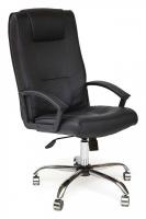 Компьютерное кресло MAXIMA хром кож/зам, черный, 36-6  id - фото Компьютерное кресло MAXIMA хром кож/зам, черный, 36-6  id -