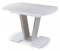 Столы со стеклом , белый, выбеленное закаленное стекло