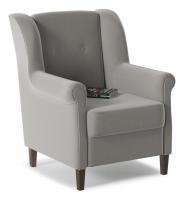 Кресло Бургос Gray Серый велюр. Фото №1