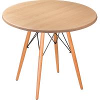 Стол Eames woodR beech light 80 см. Фото №1
