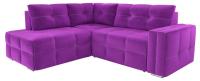 Диван угловой Леос micro-velvet Purple еврокнижка Фиолетовый микровельвет. Фото №1
