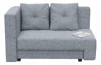 Диван прямой Корфу NEXT Серая рогожка Еврокнижка (рогожка, Серый) 147/84/75 Подлокотник слева.. Фото №1