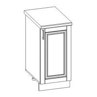 Секция напольная 1-створчатая Верона крем глянец. Фото №1