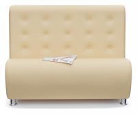 Диван офисный Прометей ElephantBone (экокожа, Бежевый) 120/90/65. Фото №1