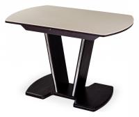 Столы с камнем , венге, камень песочного цвета фото Столы с камнем , венге, камень песочного цвета