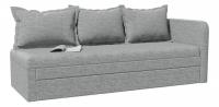 Кушетка Верди Серая рогожка Софа (рогожка, Серый) 197/75/67 Подлокотник справа.. Фото №1
