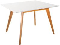 Стол Лунд квадратный 960*960 бук-белый. Фото №1