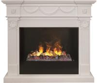 Электрокамин RealFlame Casablanca 26 WT 3D Cassette 630 + Black вставка. Фото №1