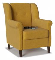 Кресло Бургос Yellow Желтый велюр. Фото №1