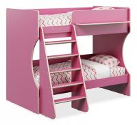 Кровать двухъярусная Р434 Капризун 3, розовый. Фото №1