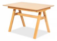 Стол раскладной Ricco (Рикко) основание бук, столешница мдф, 80x120+40*75см, Натуральный