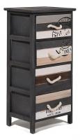 Тумба с 4 ящиками Secret De Maison VERSAILLES  (mod. HX17-1102S) paulownia, мдф, 38х28х73см, коричневый. Фото №1