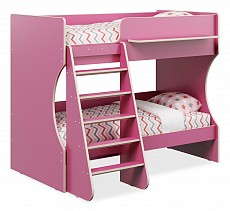 Кровать двухъярусная Р434 Капризун 3, розовый. Фото №2