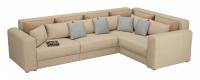 Диван угловой Мэдисон Long 9 рогожка (рогожка, Бежевый) 335/90/230 правый. Фото №1