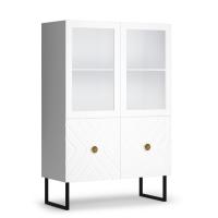 Шкаф низкий (2 стеклодвери) Марсель. Фото №1