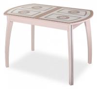 Стол обеденный Танго ПО-1 со стеклом пастель