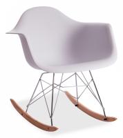 Кресло-качалка Secret De Maison CINDY (mod. C1025A) пластик/металл/дерево, 65 х 61 х 74 см, белый 018 /натуральный (поставляется по 4 шт). Фото №1