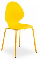 Стул EBAY (mod 03) металл/пластик, 52x46x83.5, желтый (поставляется по 4 шт)