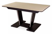 Столы с камнем , венге/камень песочного цвета