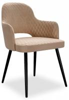 Стул DikLine 251 бежевый Z128/белый фото Стул DikLine 251 бежевый Z128/белый. Фото №1