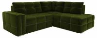 Диван угловой Леос micro-velvet Green еврокнижка Зеленый микровельвет. Фото №1