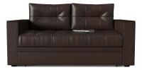 Диван прямой Атланта Мини 2 Выкатной (экокожа, Коричневый) 160/85/83. Фото №1