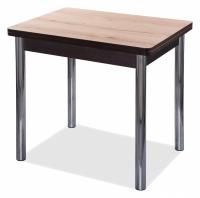 Стол кухонный  цвет каркаса венге, цвет столешницы Орех светлый. Фото №1