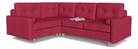 Диван модульный угловой Белфаст 12 Красный рогожка, угол левый. Фото №1