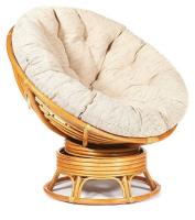 Кресло-качалка PAPASAN w 23/01 B / с подушкой / Honey (мед), ткань Старт. Фото №1
