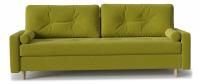 Диван прямой Белфаст unit green пантограф Зеленый велюр. Фото №1