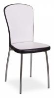 Стул кухонный  искрящийся белый/черный венге, повышенной комфортности