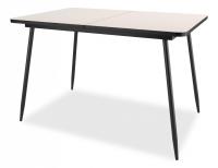 Стол обеденный Dikline Ls122 крем/черный