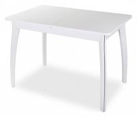 Стол со стеклом -  ,белый