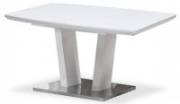 Стол обеденный DT-9107 белый/белый, хром. Фото №1