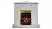 Электрокамин Dominica Corner WT с очагом Majestic Lux BR S