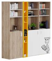Шкаф книжный Юниор Оранжевая Корова. Фото №1
