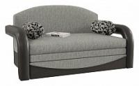 Диван прямой Стрим Биг XL Флау Грей выкатной (рогожка+экокожа, Серый) 165/75/80. Фото №1