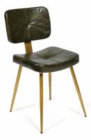 Кресло Secret De Maison TRAMP ( mod. 2318-T) металл/кожа буйвола, 47x51x82, античный зеленый (поставляется по 2 шт). Фото №1