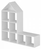 Стеллаж домик для игрушек Скандинавик Союзмультфильм white 2. Фото №1