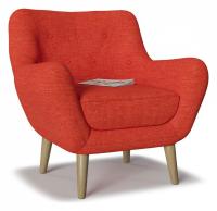 Кресло Элефант dream red Красный рогожка. Фото №1