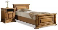 Кровать одинарная Верди Люкс с высоким изножьем. Фото №1