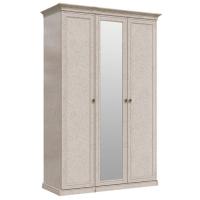 Шкаф 3-ств с зеркалом Афина крем корень. Фото №1