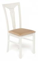 Стул - Гермес/ Hermes Цвет: Ivory white. Цвет обивки: ткань песочная (Jaffy 104-58) (поставляется только по 2 шт). Фото №1