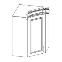 Секция навесная угловая Верона крем глянец. Фото №1